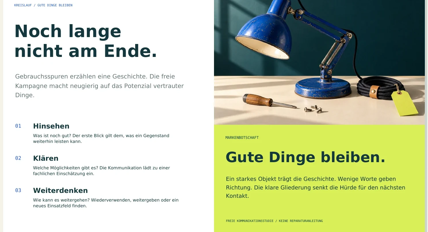 Kreislauf · Ausschnitt aus der freien Designstudie