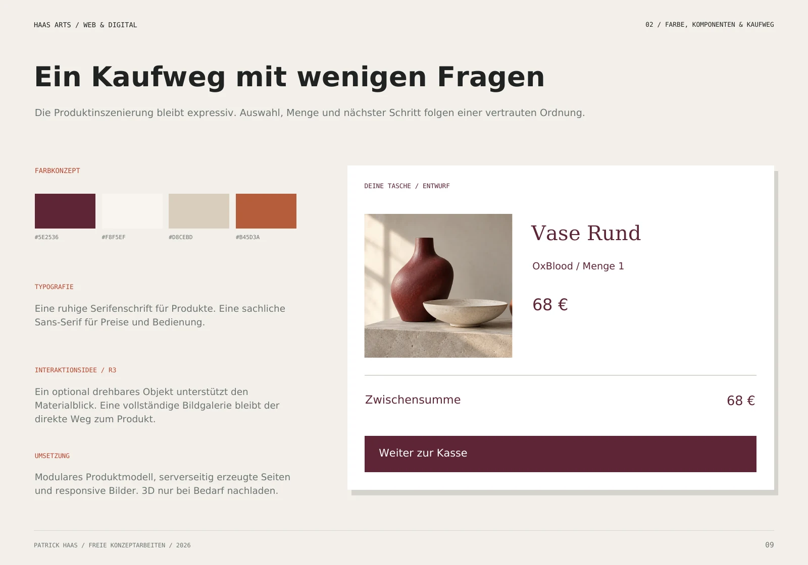 Kante: Farbkonzept und statischer Entwurf einer Einkaufstasche